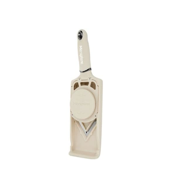 Justerbar mandolin, V-blad, Beige - MICROPLANE