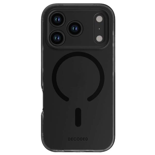 MagSafe-cover - DECODED - iPhone 17 Pro - Hybrid - Stødabsorberende - Sort