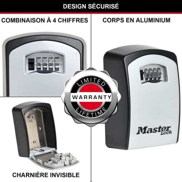 Sikkerhedsskab Masterlock Nøgleboks 5403EURD XL-format