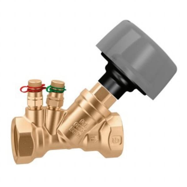 Manuell balansventil 3/4" med flödesmätare Caleffi mässing PN16