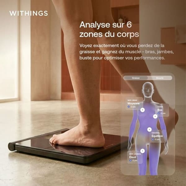 Vægtskala Withings BodyFit Sort