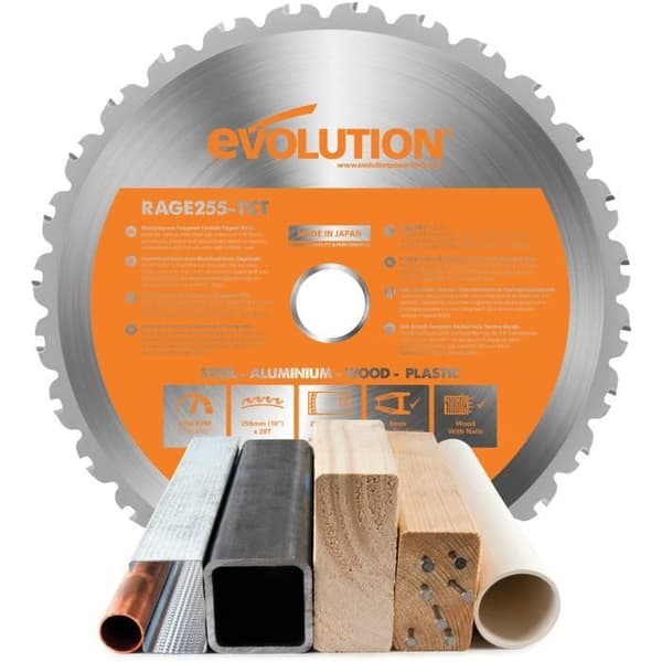 EVOLUTION Lame monimateriaalinen 255mm LAMRAGE3