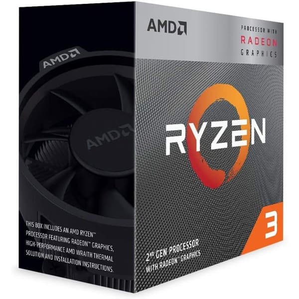 AMD Ryzen 3 3200G-processor - Urfrekvens 3,6 GHz - Socket AM4