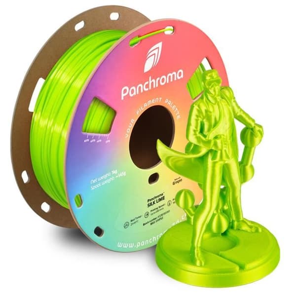 3D-printer filament - POLYMAKER - PolyTerra PLA - Silk Lime - Bæredygtig bioplast - Nem at printe