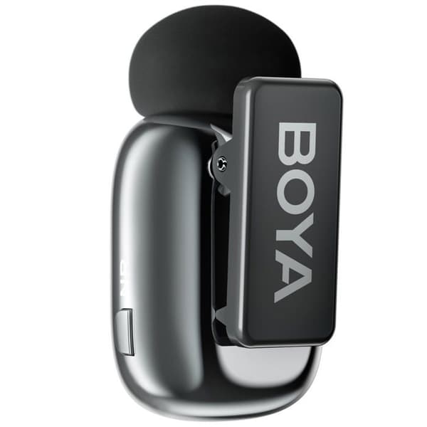 Boya Mini 2-02 USB-C langaton klipsimikrofoni, harmaa