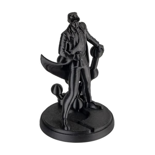 Filament PLA Silk til 3D-printer - POLYMAKER - PolyLite - PLA Silk - 1,75 mm - 1 kg - Sort - Paprulle