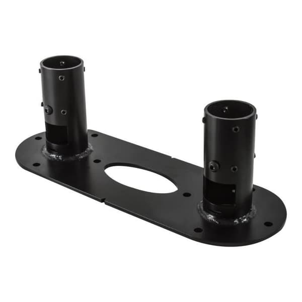 Monter komponent - B-TECH Professionel - BT7807 - Dobbeltpole plade - Robust stål - Sort