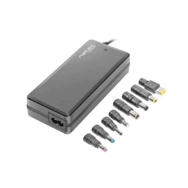Bærbar computeroplader - Natec - Sort - CA 100-240 - Tilbehør - Kompatibel med bærbare computere