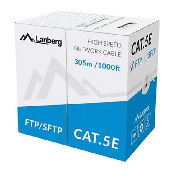 Lanberg Ethernet LAN-kaapeli Harmaa 305 m - - - Lanberg