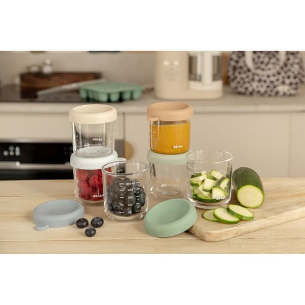Glasbeholder 6 portioner 250ml Multifarvet