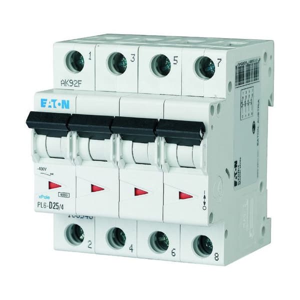 Afbryder PL6-C25/4 6 kA