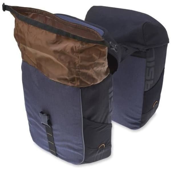 Basil Miles bagagekurv - 32l blå/sort - Polyester - Krog