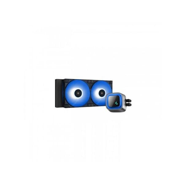Kit til vandkøling 240 mm sort alt-i-én til processor med ARGB-belysning - DEEPCOOL LS520 (sort)