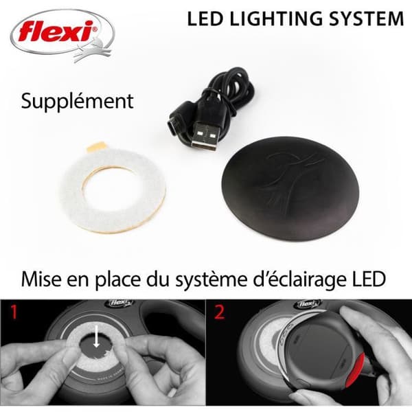 Tilbehør til LED-belysningssystem USB sort Flexi CFNZLS-551-S