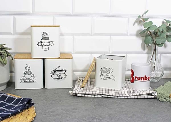 KITCHEN CONTAINER SET 4 FOR DRY PRODUCTS 4264