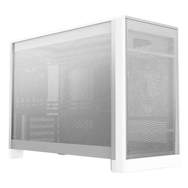 Mini-torn datorlåda vit - Montech - Stål, härdat glas - mATX / mini-ITX format