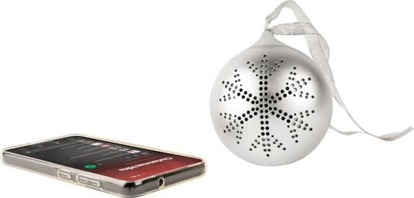Bluetooth-högtalare - BIGBEN - Julgranskula - Silver