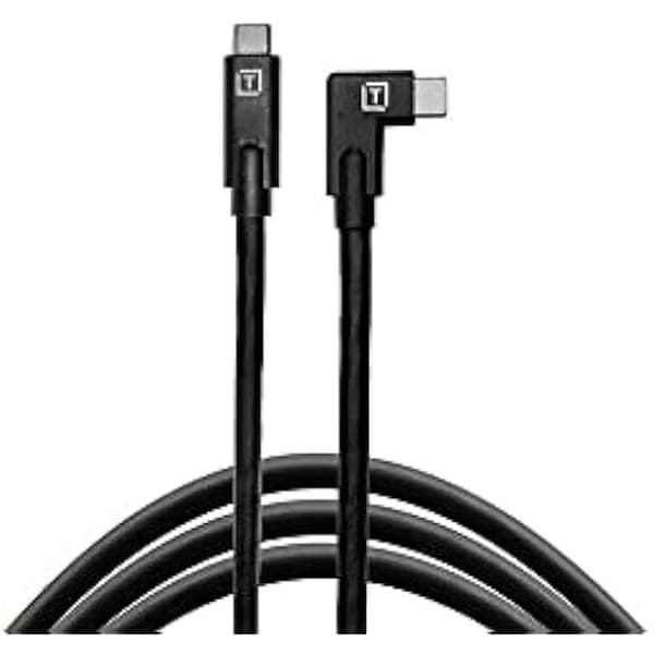 USB-C-kaapeli - TETHER TOOLS - TetherPro - Kulma - Musta - USB-C-yhteensopivuus