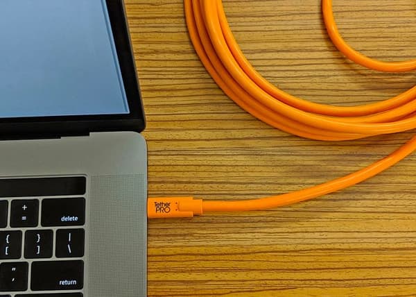 TETHER TOOLS USB-C til mini USB B 2.0 5 pins TetherPro CUC2415 - Orange 4,60 m