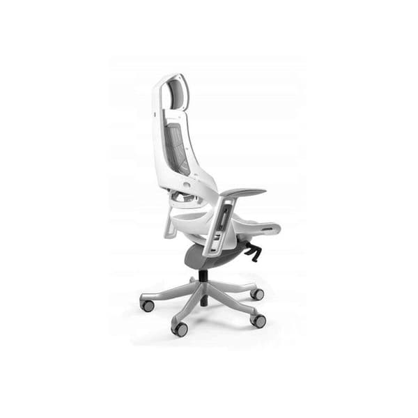 Wau TPE-8 kontorstol, elastomer, grå/hvid