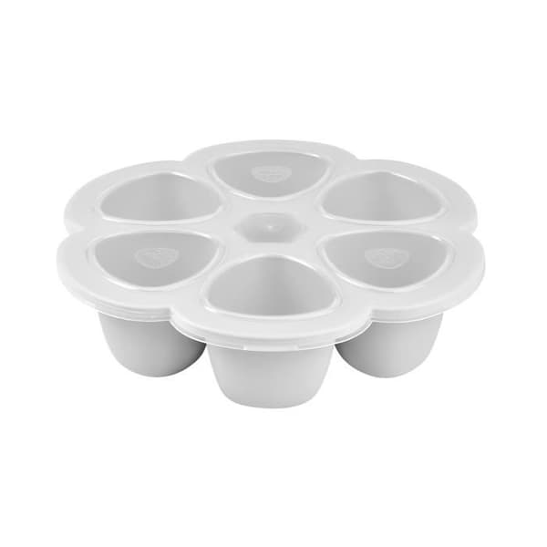 Premium silikone multiportioner - BEABA - 6x90 ml - grå