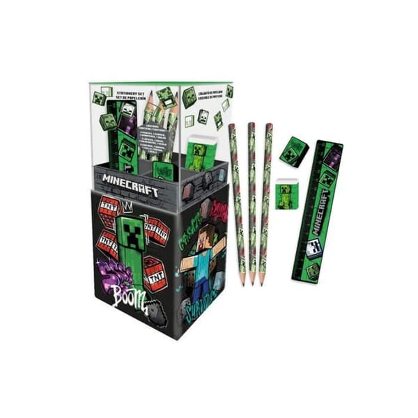 Minecraft Creeper papeterisæt 5 dele