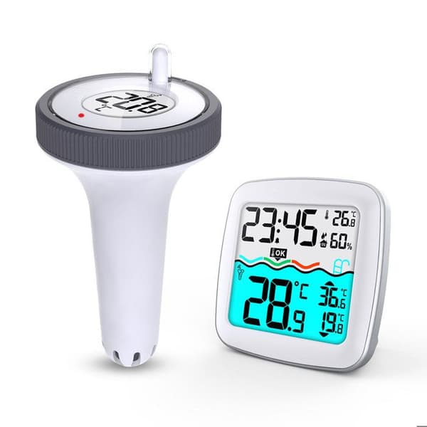 Väderstation med poolsensor - JANSHOP - BD-913 - Trådlös - Poolsensor - DCF-klocka