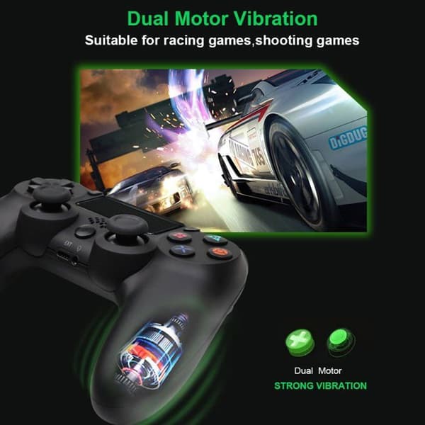 Trådløs spilcontroller - Riff - Doubleshock PS4 model - Indbygget batteri - Bluetooth