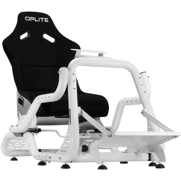 Simuleringscockpit - OPLITE - GTR S8 Infinity Force - Kolfiberstål - Vit - Högpresterande simracing
