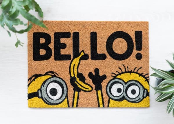 Tæppe - Minions - 40 x 60 cm - Gul - Barn - Rektangulær