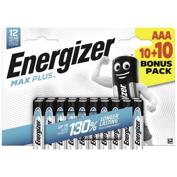 Energizer Max Plus LR3 (AAA) alkalinen 1.5 V 20 kpl