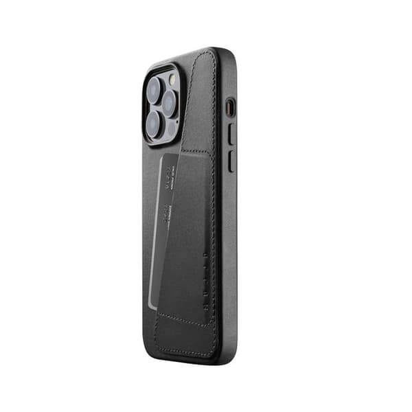Mujjo Læder Wallet Case til iPhone 14 Pro Max - Sort - MUJJO-CL-030-BK
