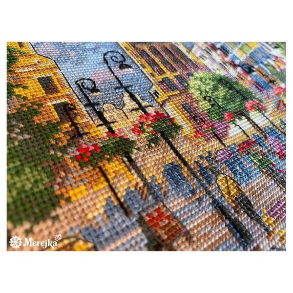 Kit för korsstygn Merekja - Gdansk 29.5x36.5 cm