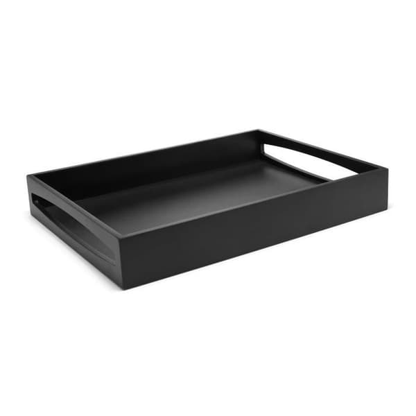 Plateau - LEOPOLD - VIENNA LV618000 - MDF Sort - 40x30x6cm - Rektangulær