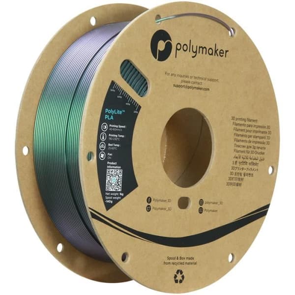 Filamentti PLA - POLYMAKER - Starlight [Comet] - 1.75 mm - FDM - Helppo tulostaa