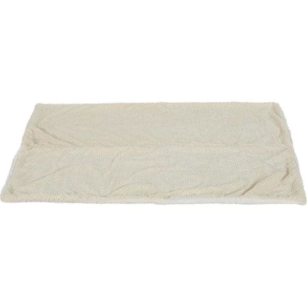 Plaid til kat i polyester Olympe 100 x 70 cm creme