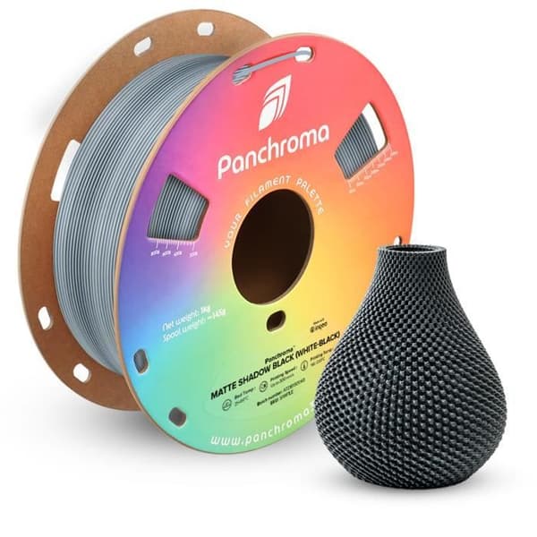 3D-printer filament - Polymaker - PolyTerra PLA - Shadow Black - Bioplast - Økologisk