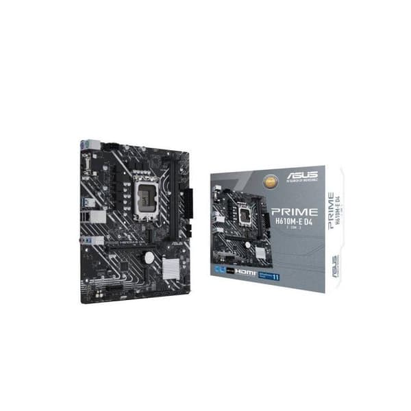 Emolevy - Asus - PRIME H610M-E D4-CSM - Micro ATX - Socket LGA1200 - 64 Go RAM