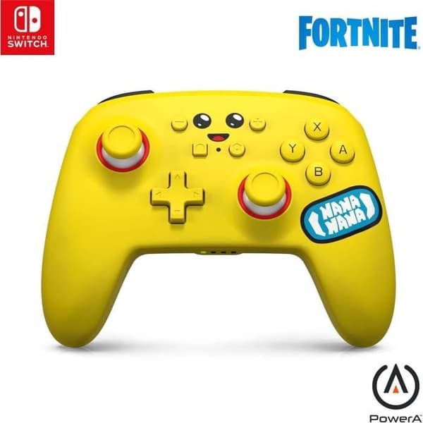 Trådløs spilcontroller - POWER A - Nintendo Switch - Fortnite: Peely - Gul - Bluetooth