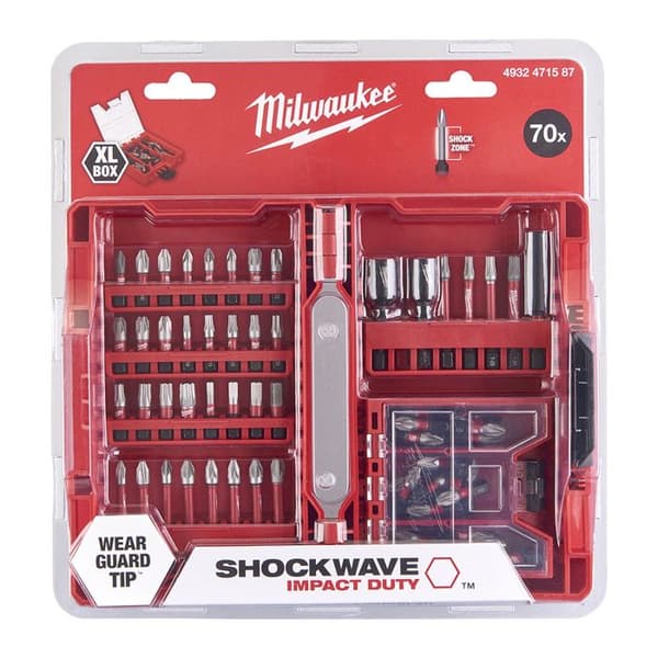 Shockwave GEN 3 MILWAUKEE Bit Set - 70 delar - 4932492007
