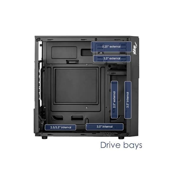 PC Chassi Micro Tour - Kompakt Datorchassi med Usb-c, USB 3.0 och HD Ljud, Stöder Micro Atx, Mini Itx, Flex
