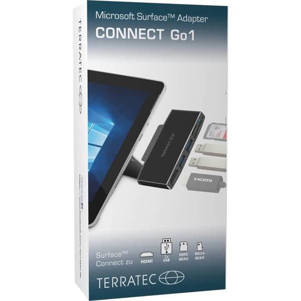 Terratec USB-C® CONNECT Go1 Dockingstation Passer til mærker: Microsoft