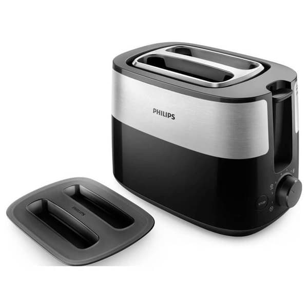 Philips Daily Collection Brødrister sort, sølv