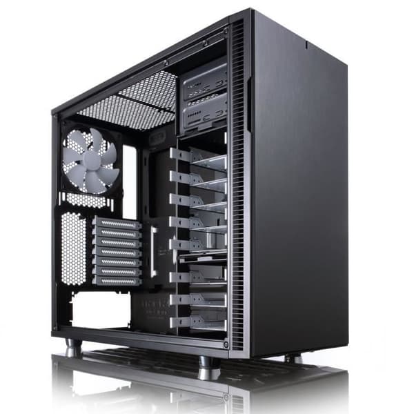 FRACTAL DESIGN Define R5 PC CASE - Medium Tower - Sort - ATX-format (FD-CA-DEF-R5-BK)