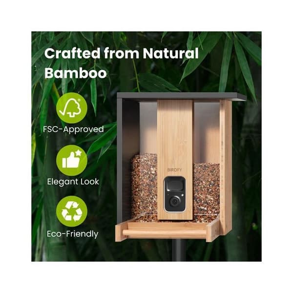 Foderbambus AI Med Solenergi Birdfy