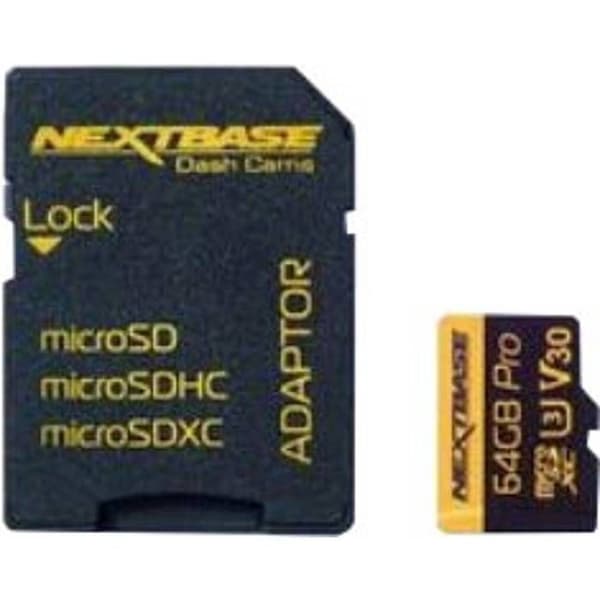 Micro SD-kort - 64 GB med adapter NEXTBASE 933716