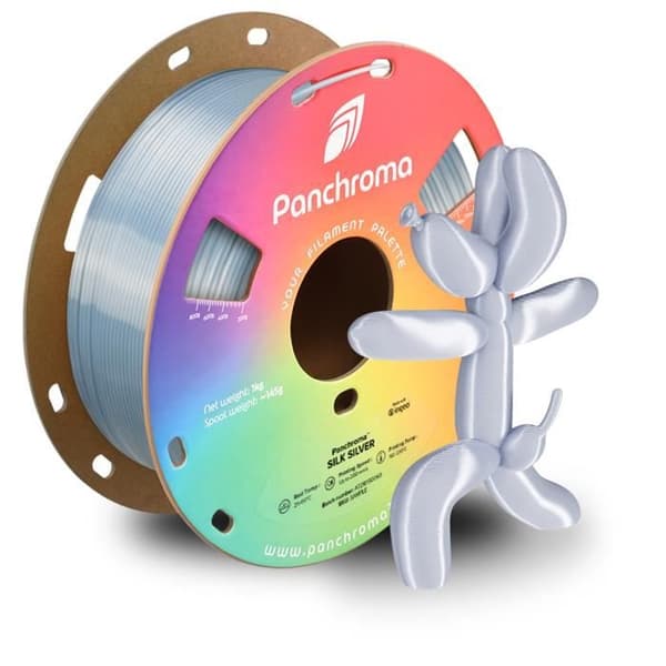 Filament 3D - POLYMAKER - PolyTerra PLA - Silk Silver - PLA bioplast - 190–230°C