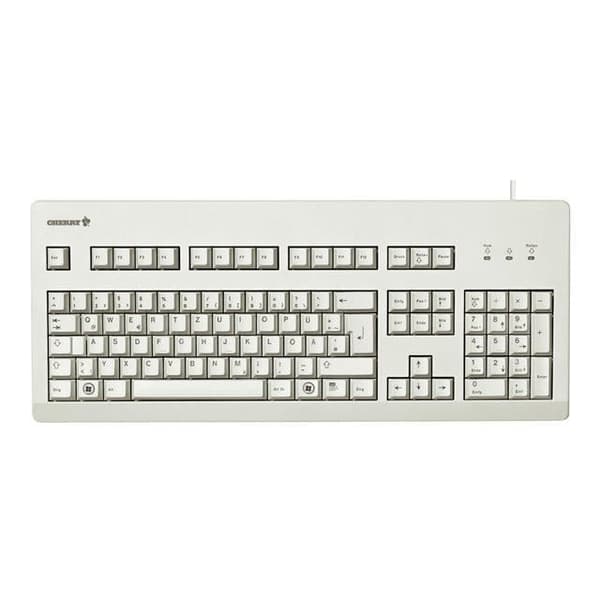 Clavier CHERRY STD G80-3000 USB PS/2 Grå - Cherry MX Teknologi - Tysk