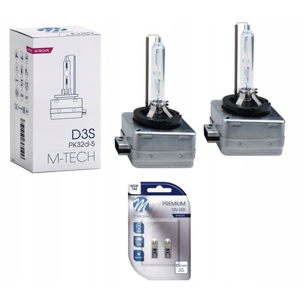 2 AMPOULER XENON D3S MTECH 6000K