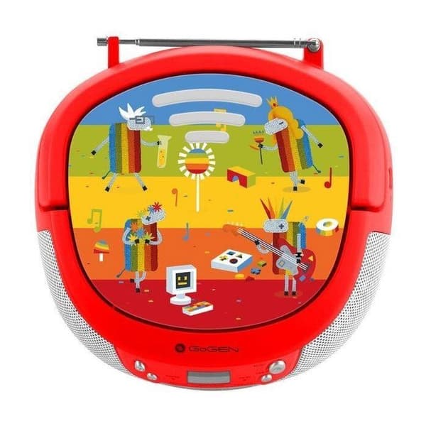 CD-soitin - GOGEN - Deco Player - Punainen - Bluetooth - Karaoké - FM
